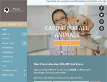 Tablet Screenshot of alburtisanimalhospital.com